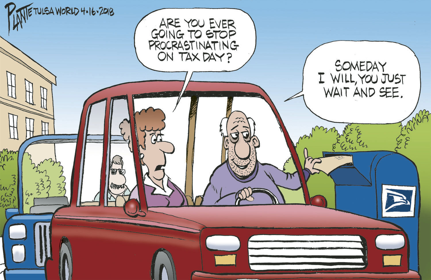 Bruce Plante Cartoon: Tax Day 2018